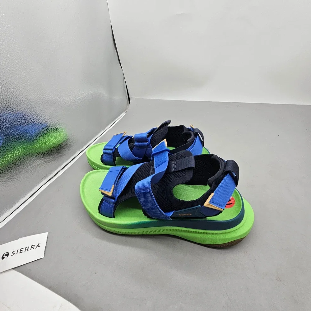 Teva Aventrail Hiking Sandals Mens 10 Total Eclipse Green Flash Blue 1141824